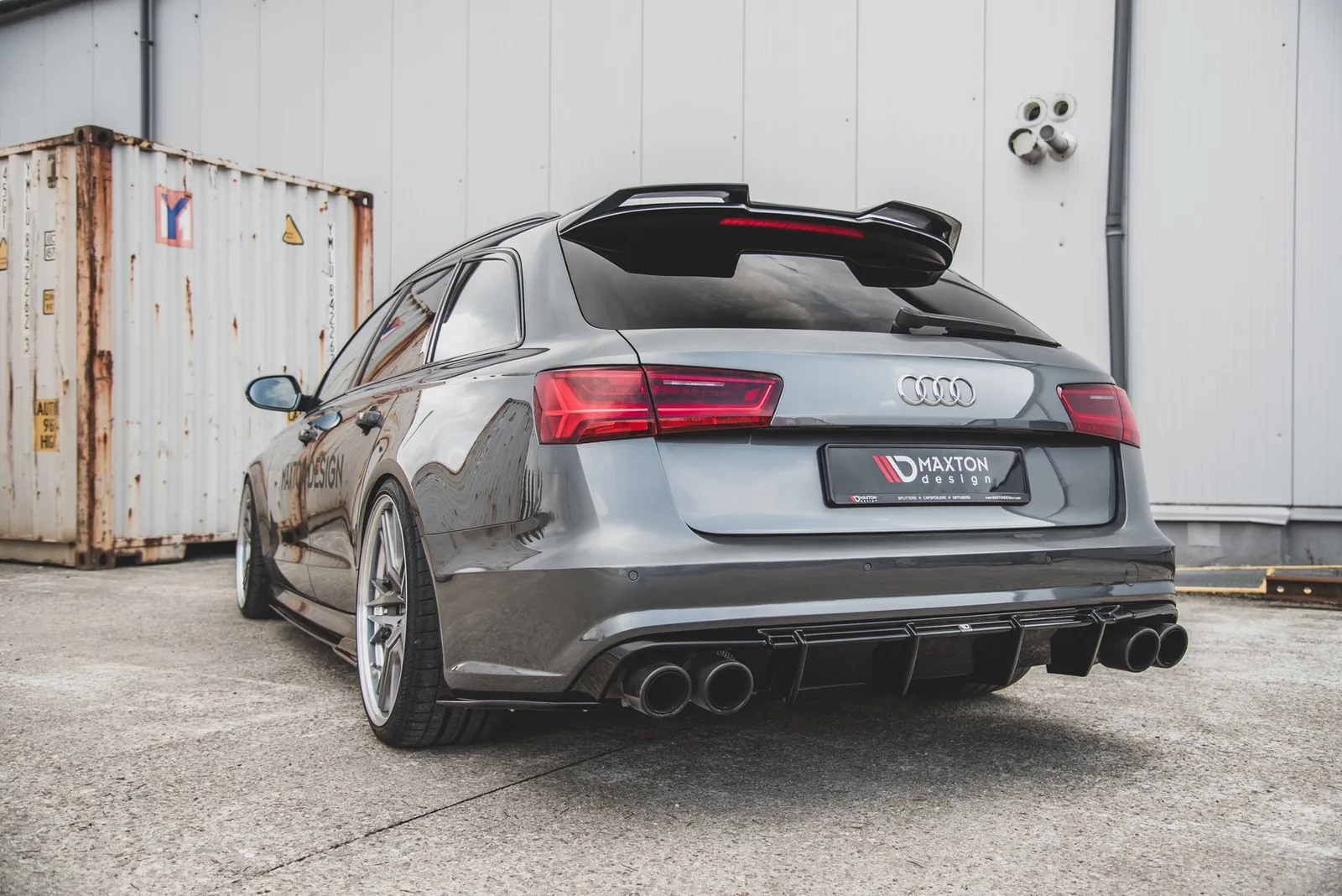 Задня накладка V.1 Maxton Audi S6 C7 Facelift - фото My Tuning Lab