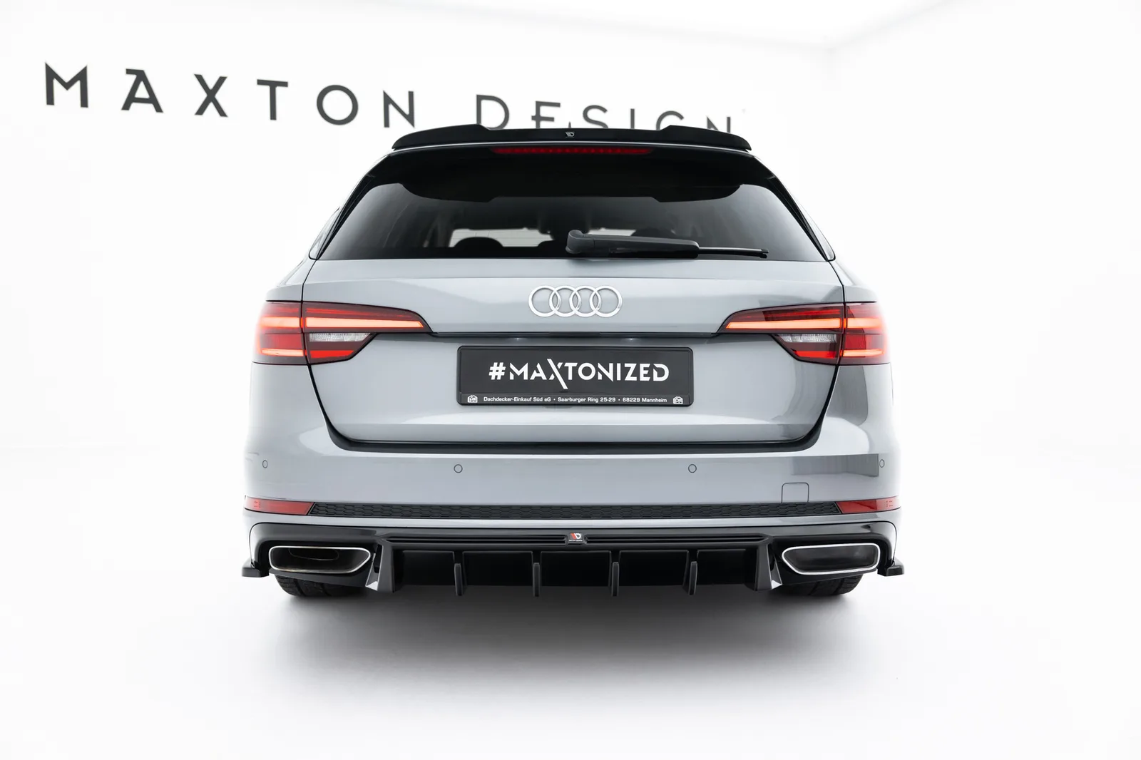 Задня накладка Maxton Audi A4 / A4 S-Line Sedan / Avant B9 - фото My Tuning Lab