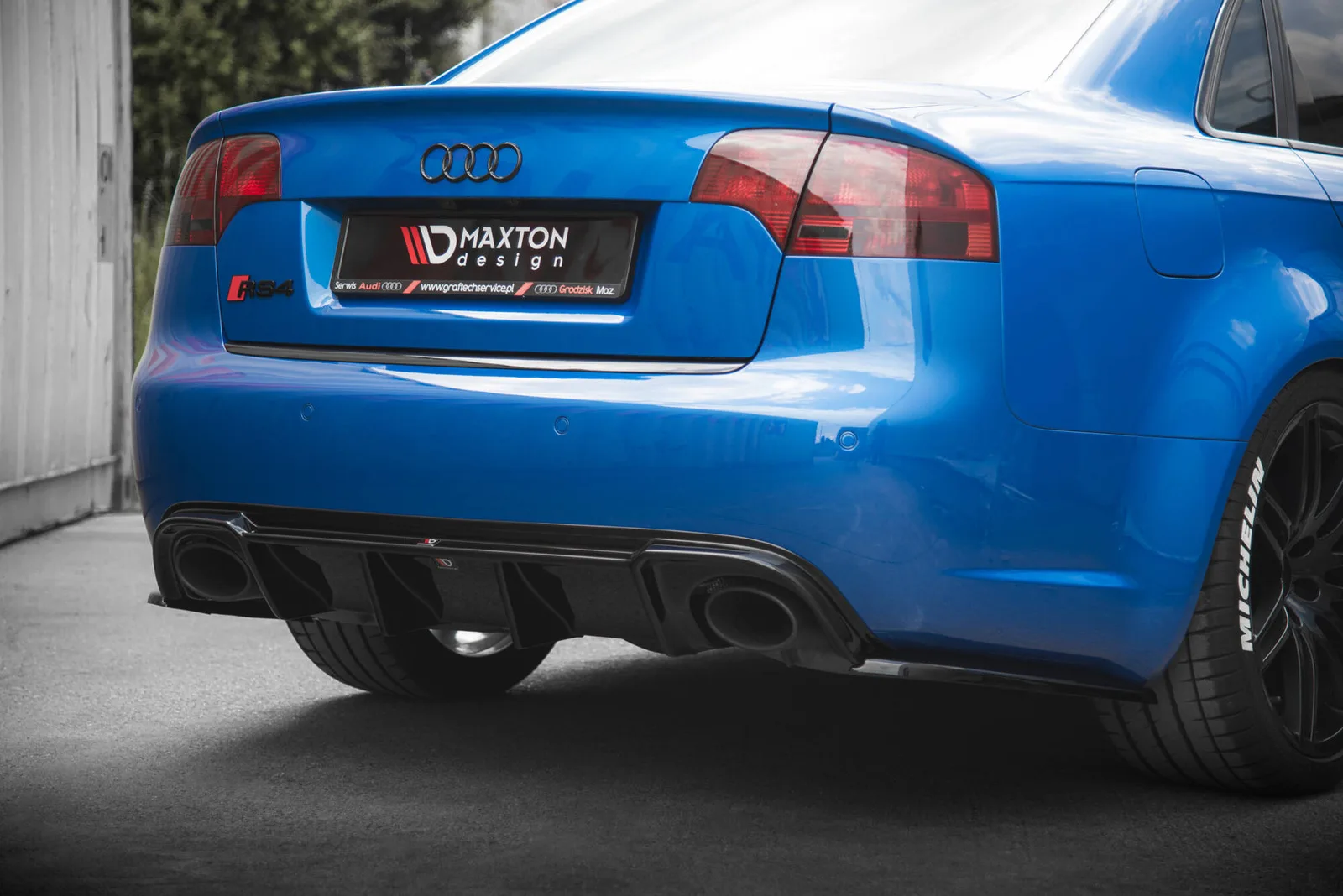 Задня накладка Maxton Audi RS4 B7 - фото My Tuning Lab