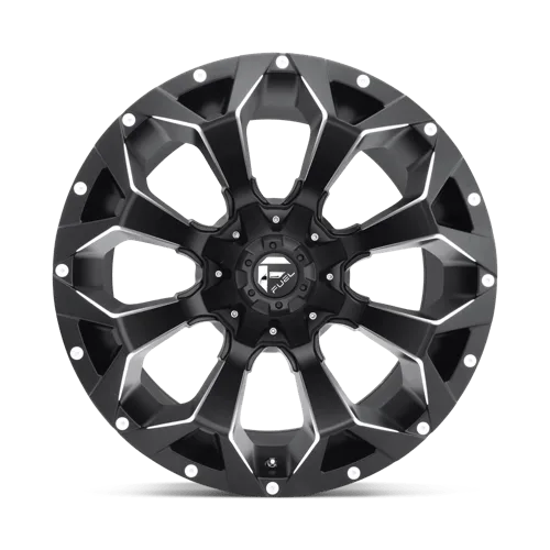 Легкосплавний диск 20" Fuel Assault 20x10 ET-18 5x114,3/127 матовий чорний Milled - фото My Tuning Lab