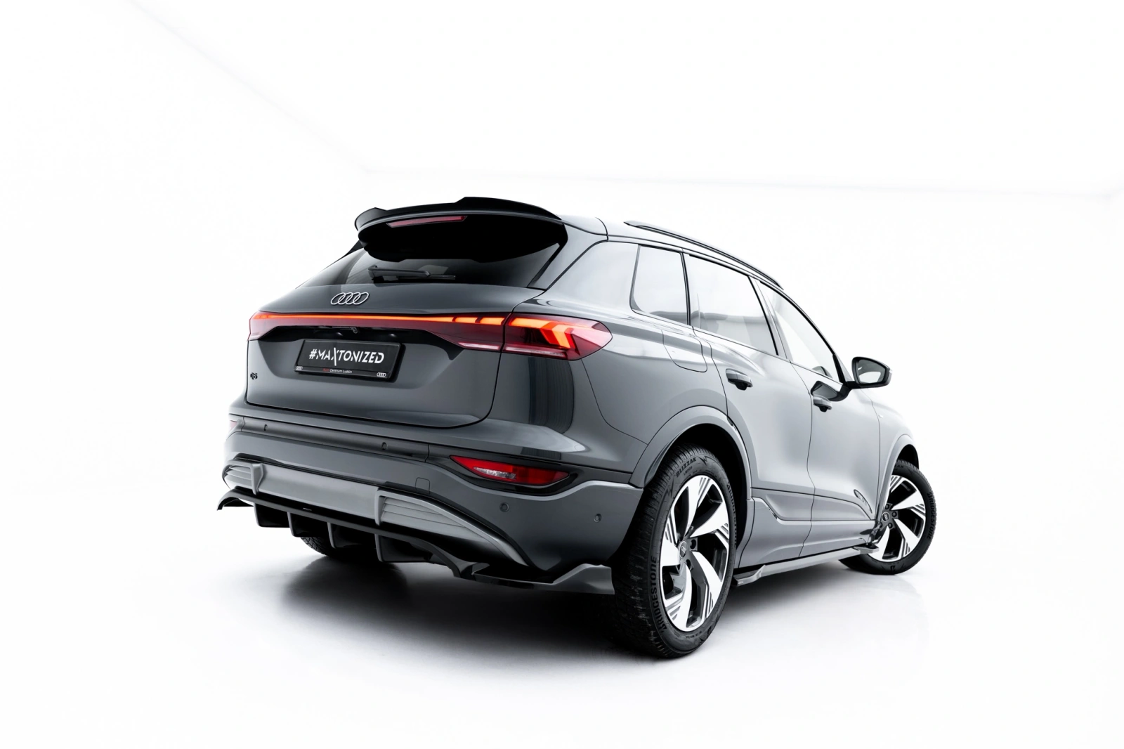 Задній сплітер (Z Dyfuzorem) Maxton Audi Q6 e-tron S-Line / SQ6 e-tron SUV / Sportback Mk1 - фото My Tuning Lab