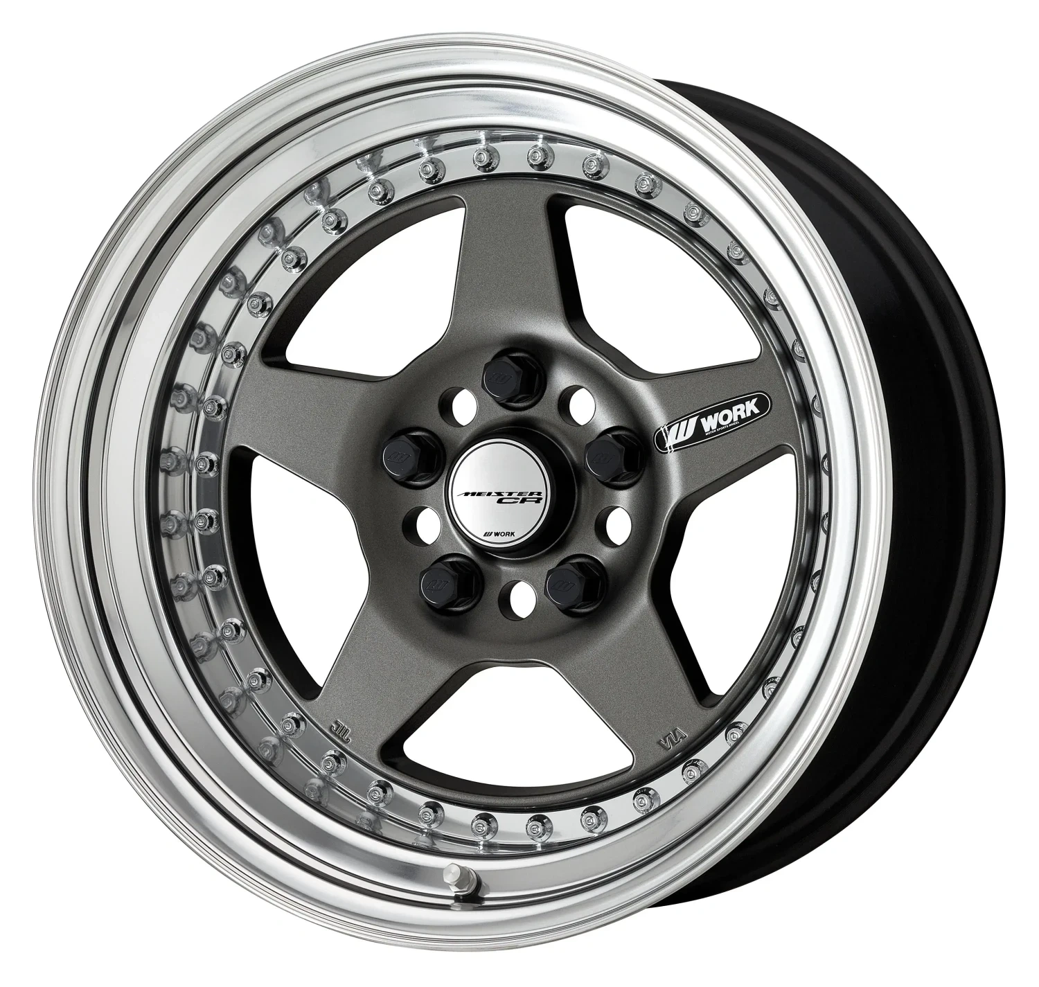 Легкосплавний диск 14" Work Wheels Meister CR01 14x10 BLANK матовий графіт (MGM) - фото My Tuning Lab