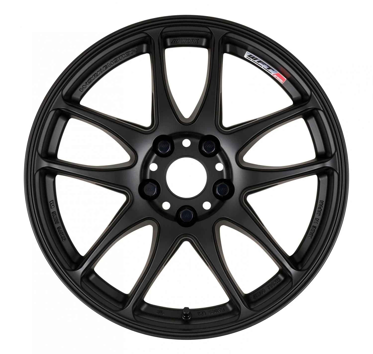 Легкосплавний диск 18" Work Wheels Work Emotion CR Kiwami 18x9,5 BLANK матовий чорний (MBL) - фото My Tuning Lab