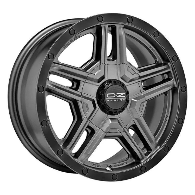 Легкосплавний диск 17" OZ Rally Adventure 17x8 ET20 6x114,3 Matt графіт чорний Lip - фото My Tuning Lab