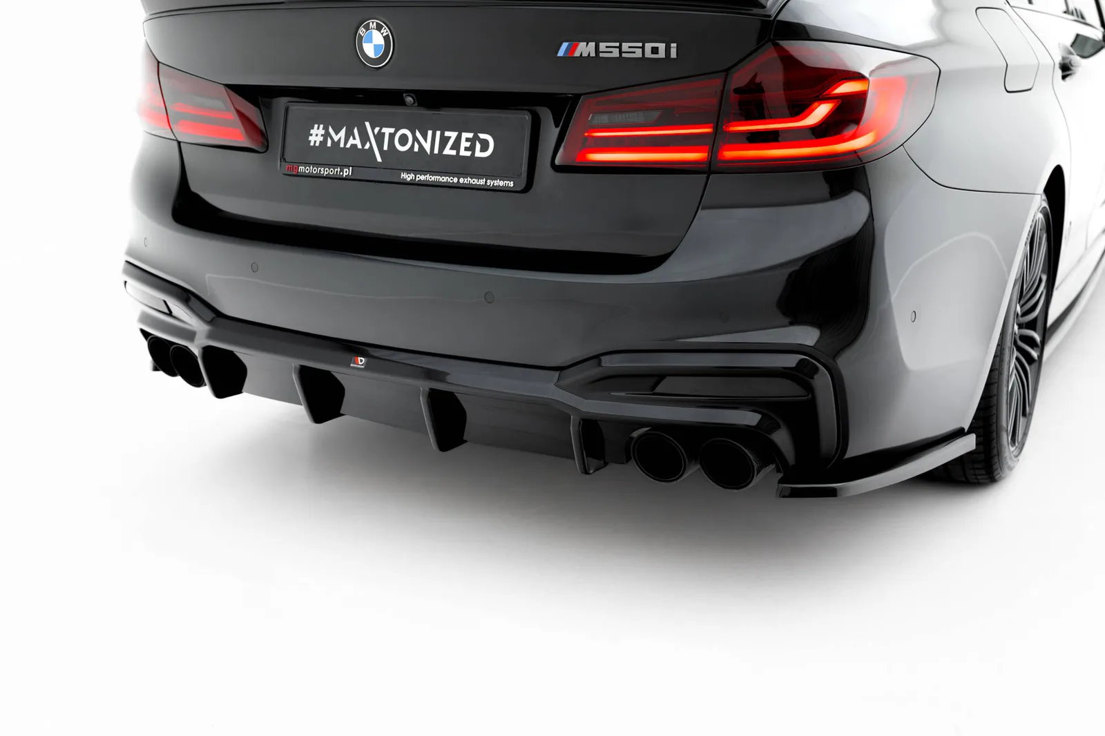 Задня накладка Maxton BMW M550i / 5 M-пакет Sedan / Touring G30 / G31 - фото My Tuning Lab