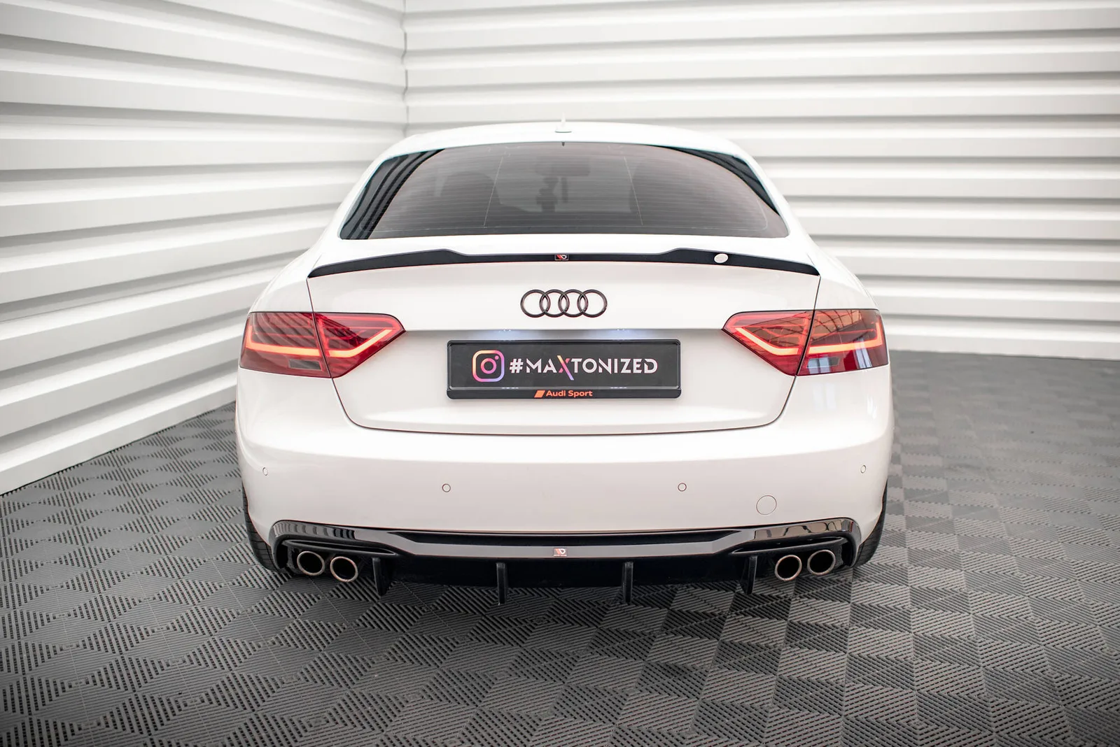 Задня накладка Maxton Audi A5 Sportback 8T Facelift (версія з подвійними вихлопами з обох сторін) - фото My Tuning Lab