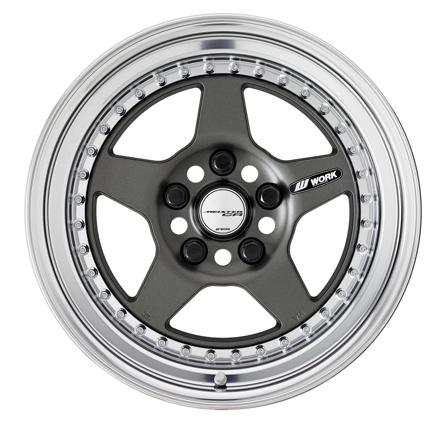 Легкосплавний диск 17" Work Wheels Meister CR01 17x11,5 BLANK матовий графіт (MGM) - фото My Tuning Lab