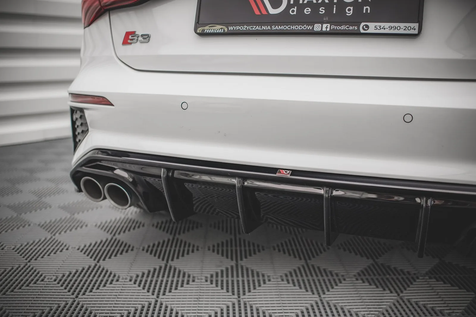Задня накладка Maxton Audi S3 Sportback 8Y - фото My Tuning Lab