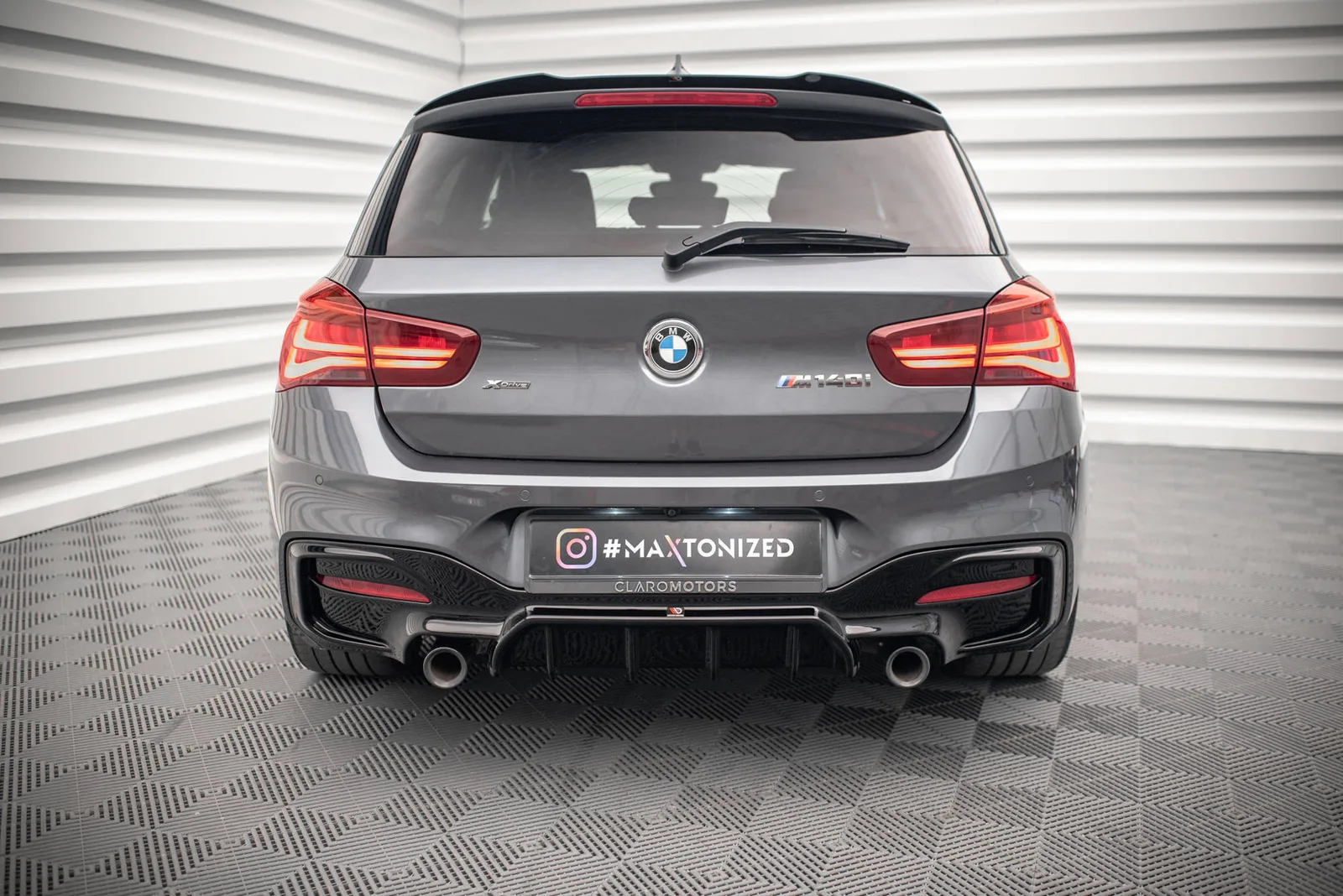 Дифузор Maxton Design Задня накладка Bmw 1 F20/ F21 Facelift M-Power - фото My Tuning Lab