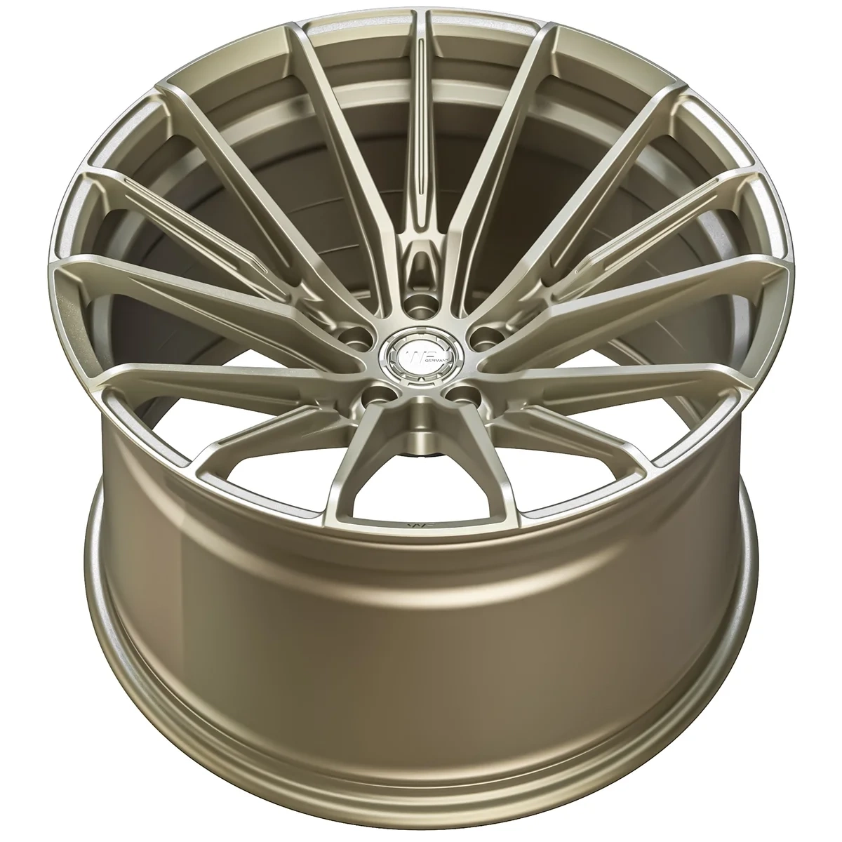 Легкосплавний диск 22" Wheelforce CF.4-FFR 22x11 ET10 5x112 Light золотий - фото My Tuning Lab