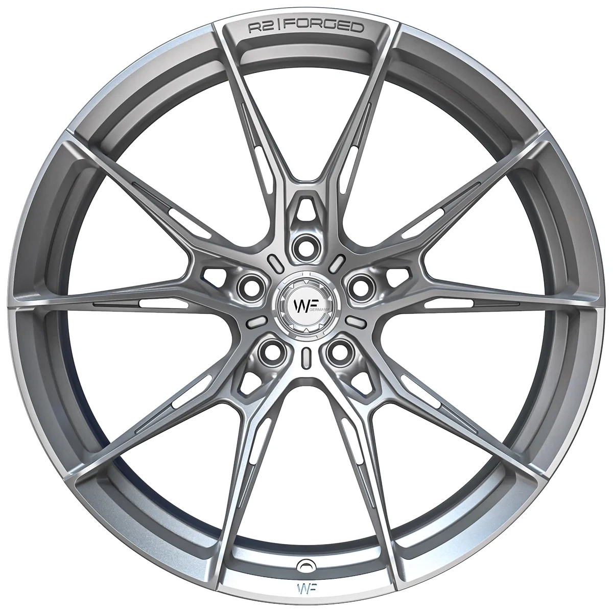 Легкосплавний диск 19" Wheelforce RACE.TWO 19x9,5 ET20 5x112 Frozen срібний - фото My Tuning Lab