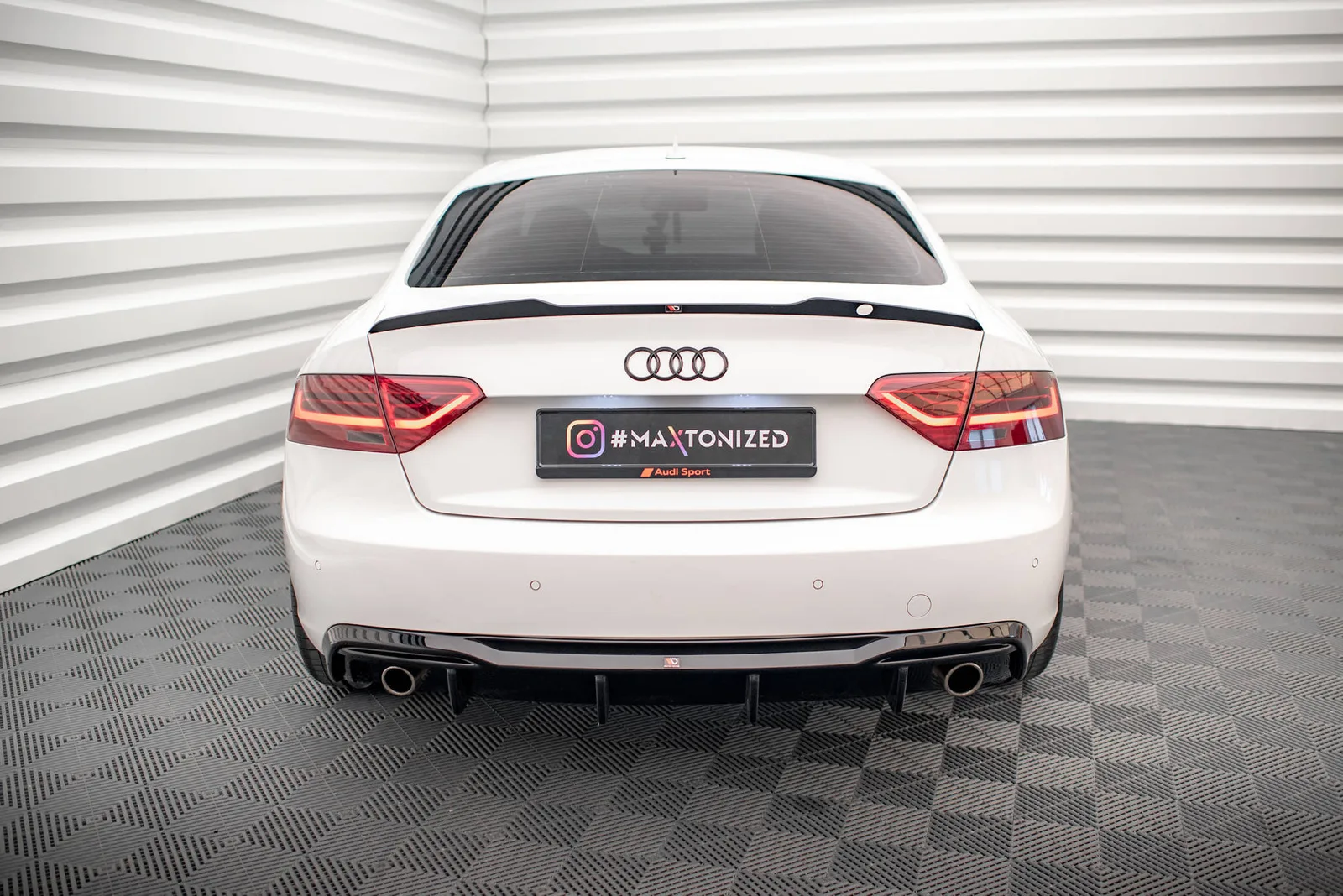 Задня накладка Maxton Audi A5 Coupe 8T Facelift (Wersja z pojedynczymi Вихлопami po obu stronach) - фото My Tuning Lab