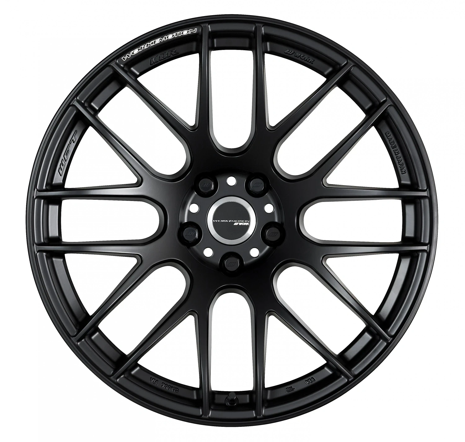 Легкосплавний диск 19" Work Wheels Work Emotion M8R 19x8,5 BLANK матовий чорний (MBL) - фото My Tuning Lab