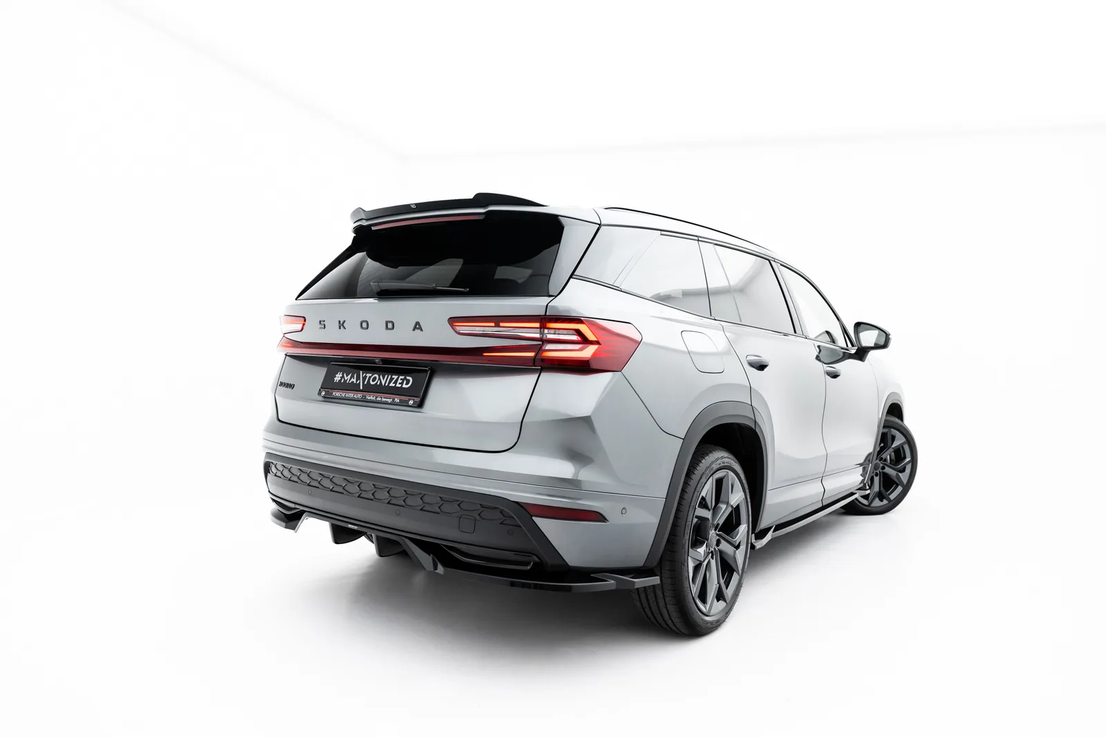 Задній сплітер (Z Dyfuzorem) Maxton Skoda Kodiaq Sportline Mk2 - фото My Tuning Lab