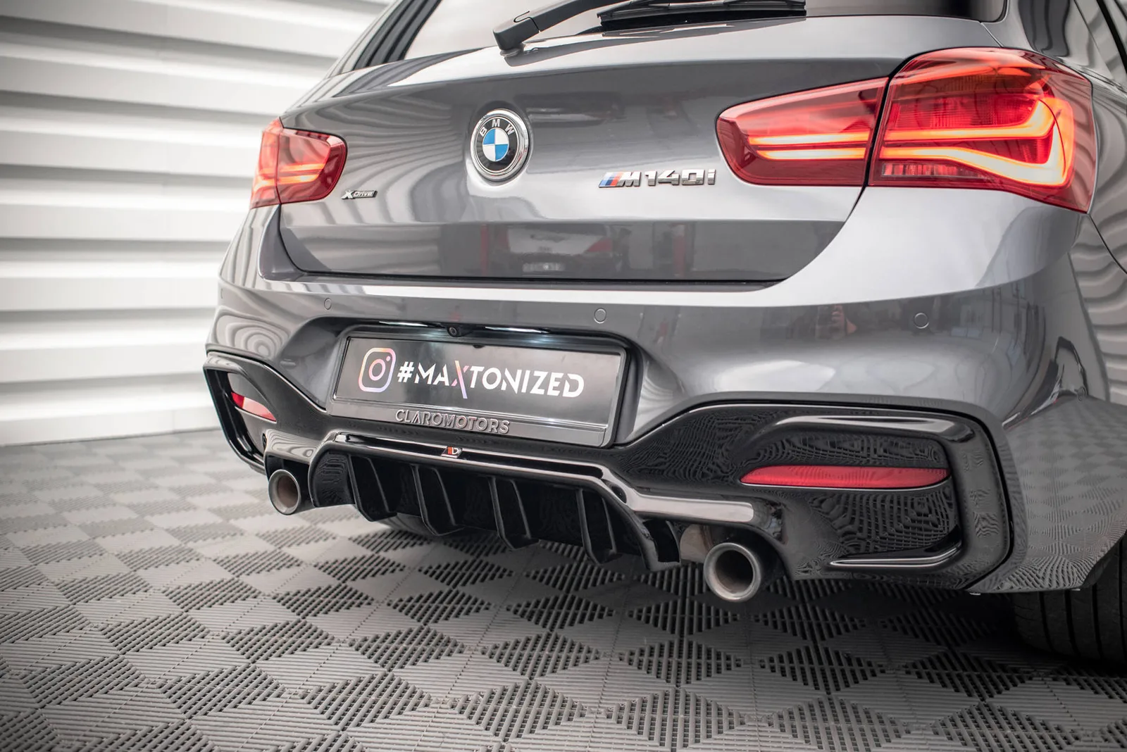 Дифузор Maxton Design Задня накладка Bmw 1 F20/ F21 Facelift M-Power - фото My Tuning Lab