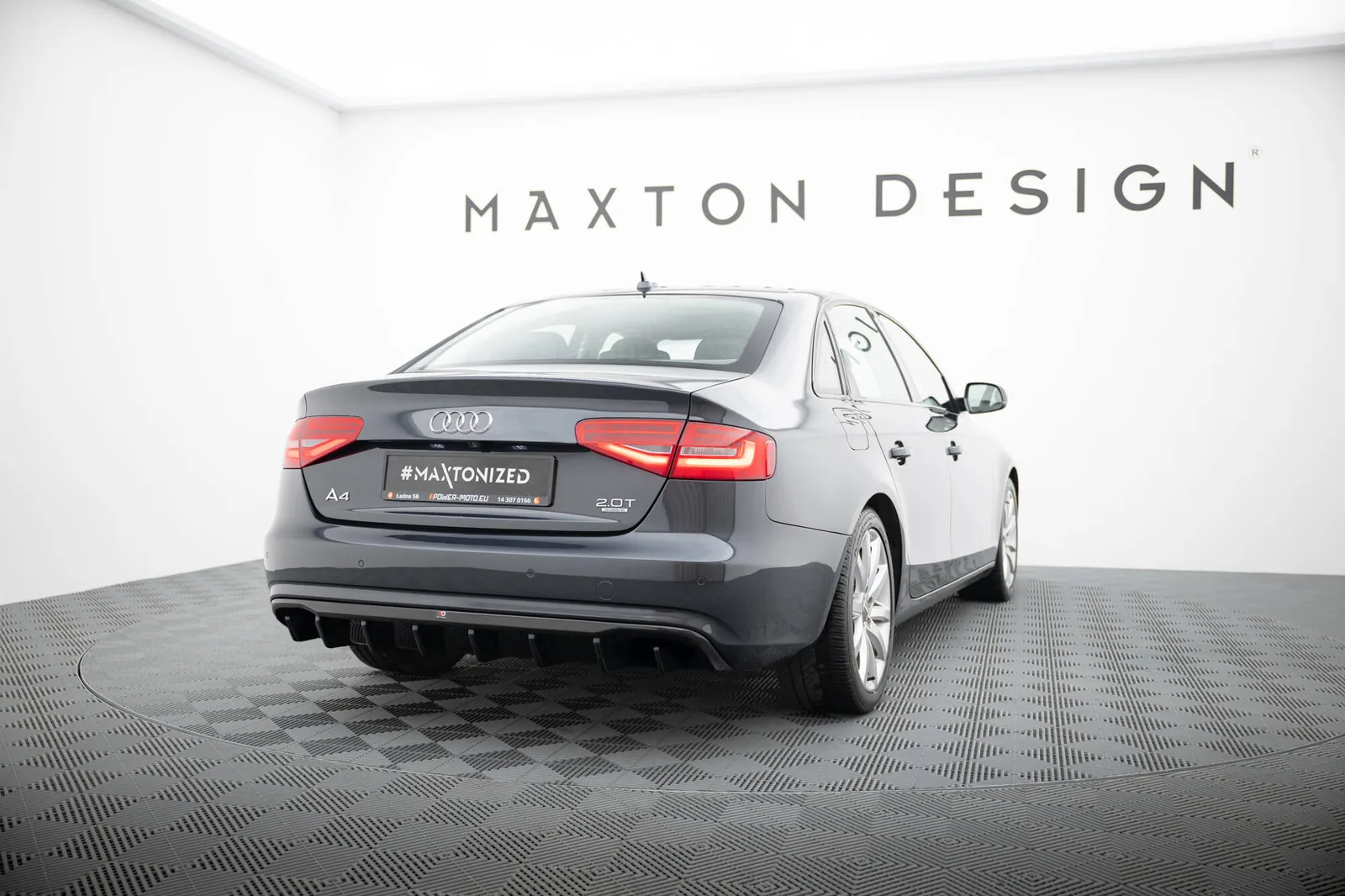 Задня накладка Maxton Audi A4 B8 Facelift (Wersja bez Вихлопów) - фото My Tuning Lab
