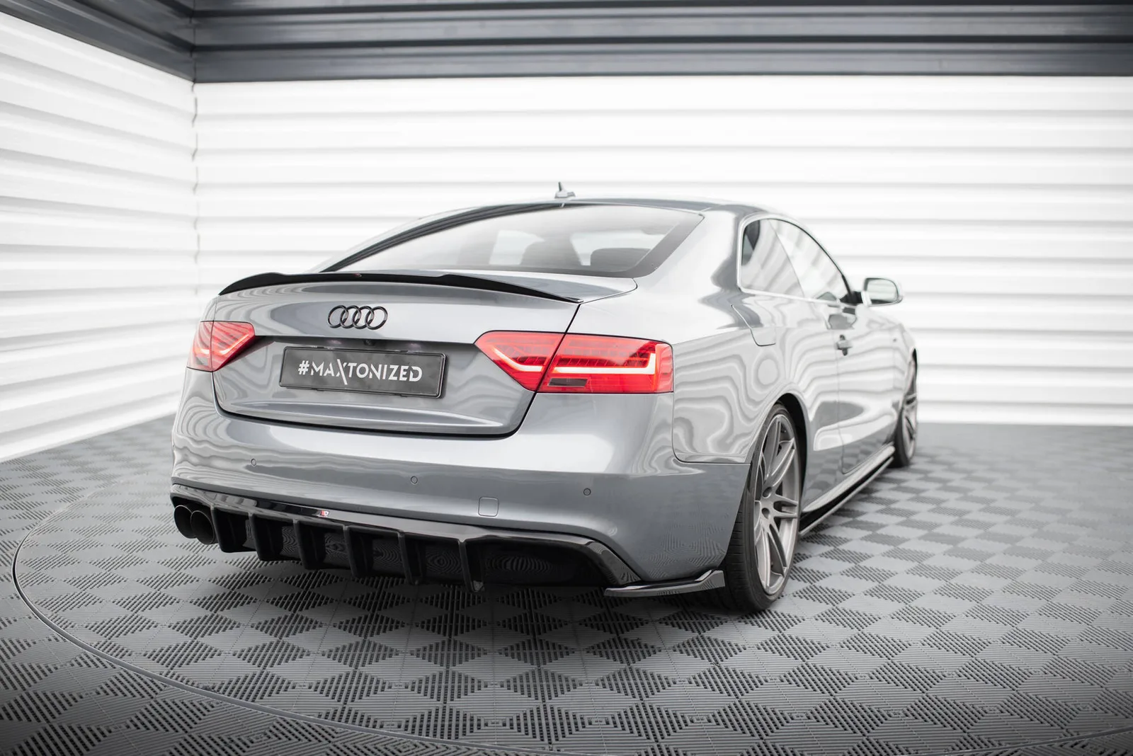 Задня накладка Maxton Audi S5 / A5 S-Line 8T Facelift (Wersja z podwójnym Вихлопem z jednej strony) - фото My Tuning Lab