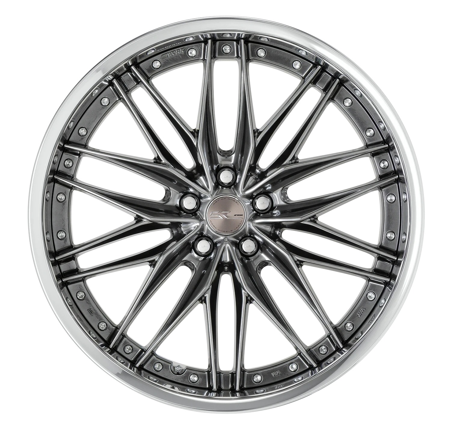 Легкосплавний диск 22" Work Wheels Schwert Quell 2 Step Rim 22x9,5 BLANK Glim чорний (GTK) - фото My Tuning Lab