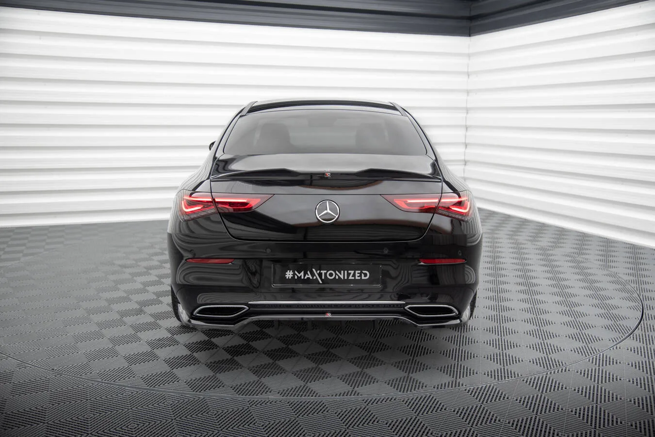Задній сплітер (Z Dyfuzorem) Maxton Mercedes-Benz CLA Coupe C118 - фото My Tuning Lab