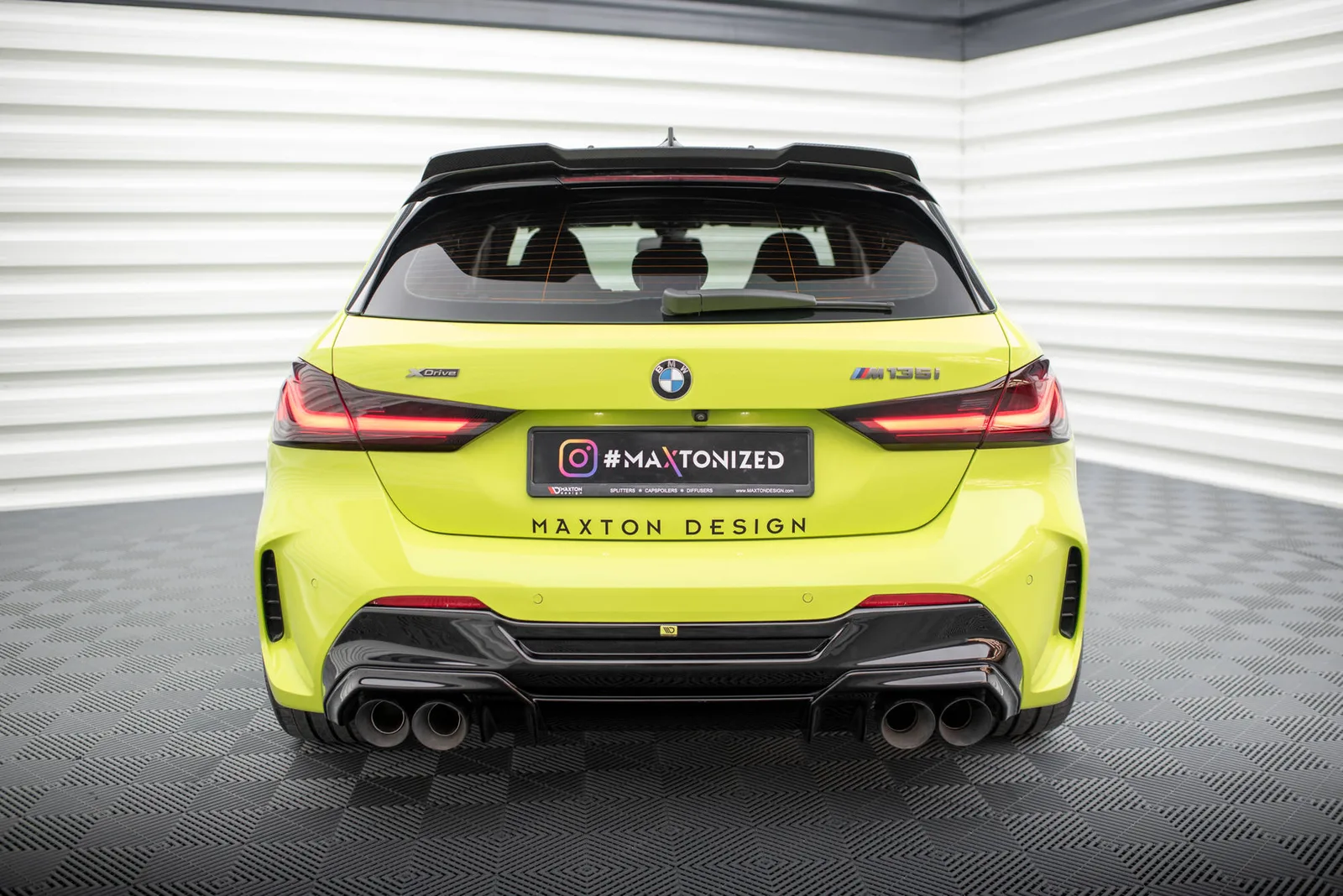 Задня накладка V.2 + Вихлоп Milltek Sport Maxton BMW 1 F40 M135i - фото My Tuning Lab