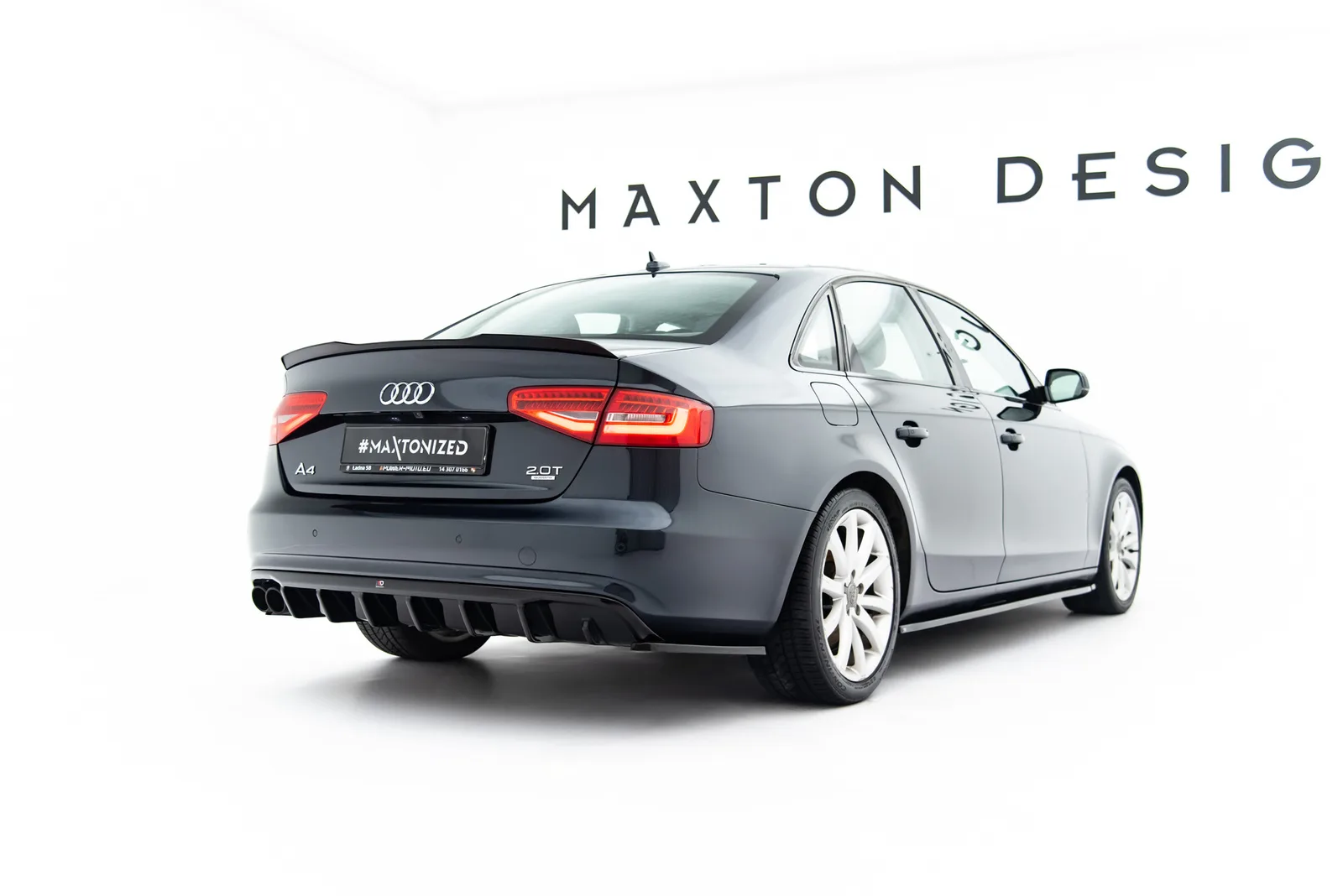 Задня накладка Maxton Audi A4 B8 Facelift (Wersja z podwójnym Вихлопem z jednej strony) - фото My Tuning Lab
