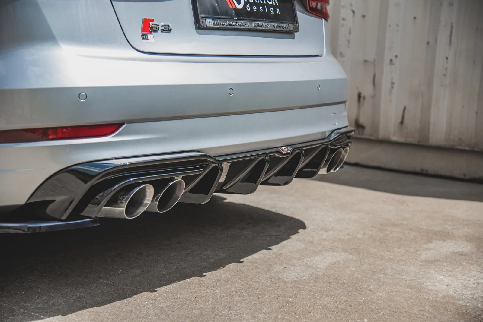 Задня накладка Maxton Audi S3 Sedan 8V Facelift - фото My Tuning Lab