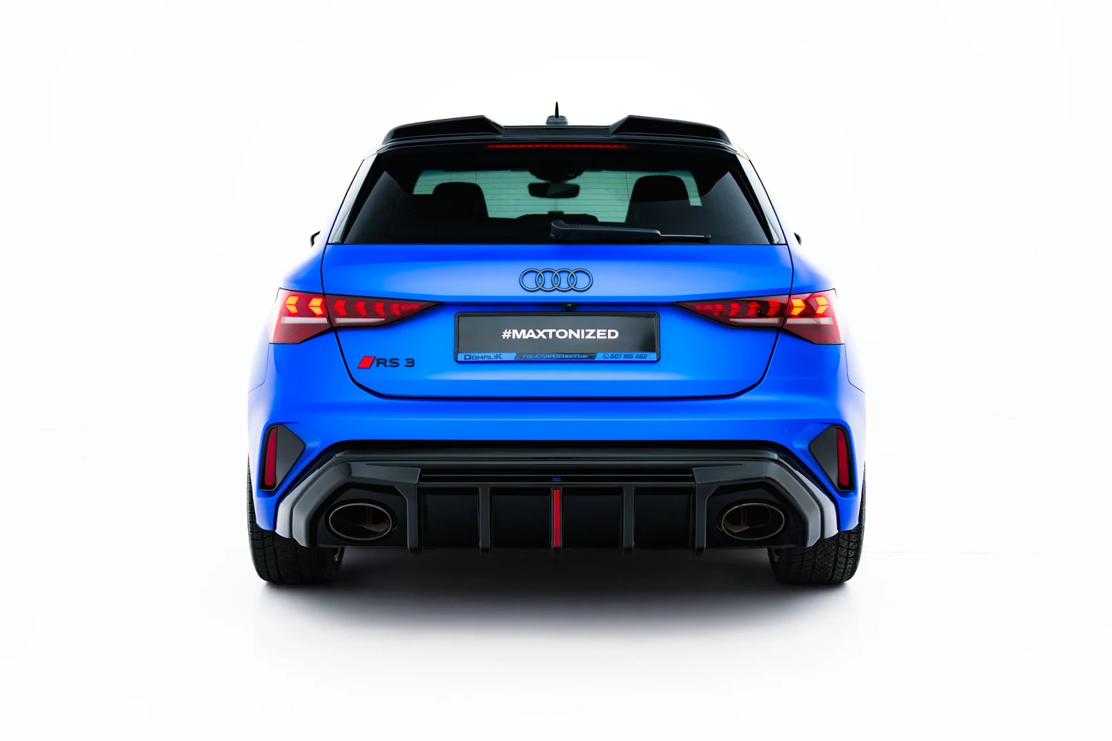 Задня накладка Maxton Audi RS3 8Y Sportback 8Y Facelift (Wersja z oryginalnym odblaskiem) - фото My Tuning Lab