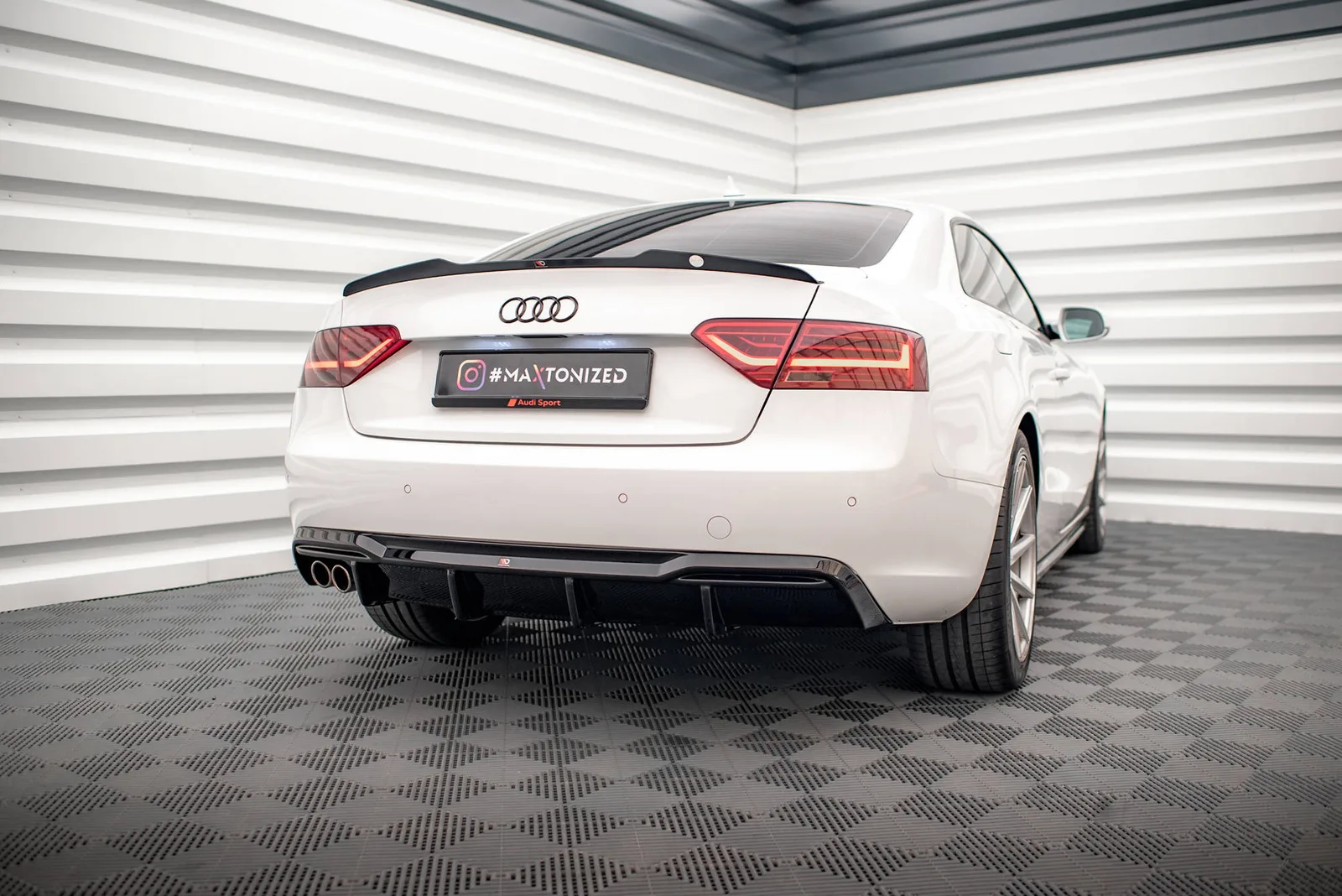 Задня накладка Maxton Audi A5 Sportback 8T Facelift (Wersja z podwójnymi Вихлопami z jednej strony) - фото My Tuning Lab