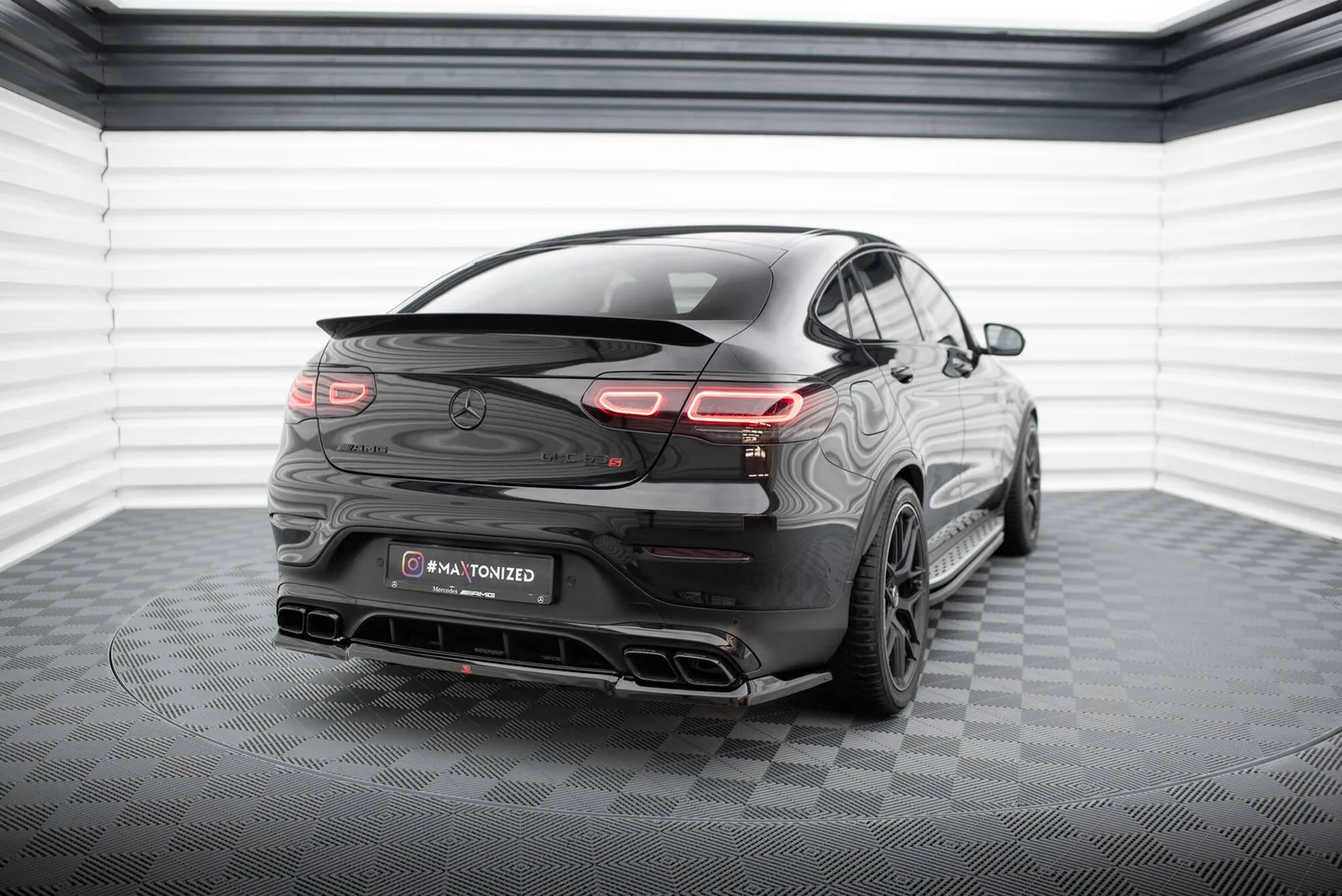 Задній сплітер (Z Dyfuzorem) Maxton Mercedes-AMG GLC 63 Coupe C253 Facelift - фото My Tuning Lab