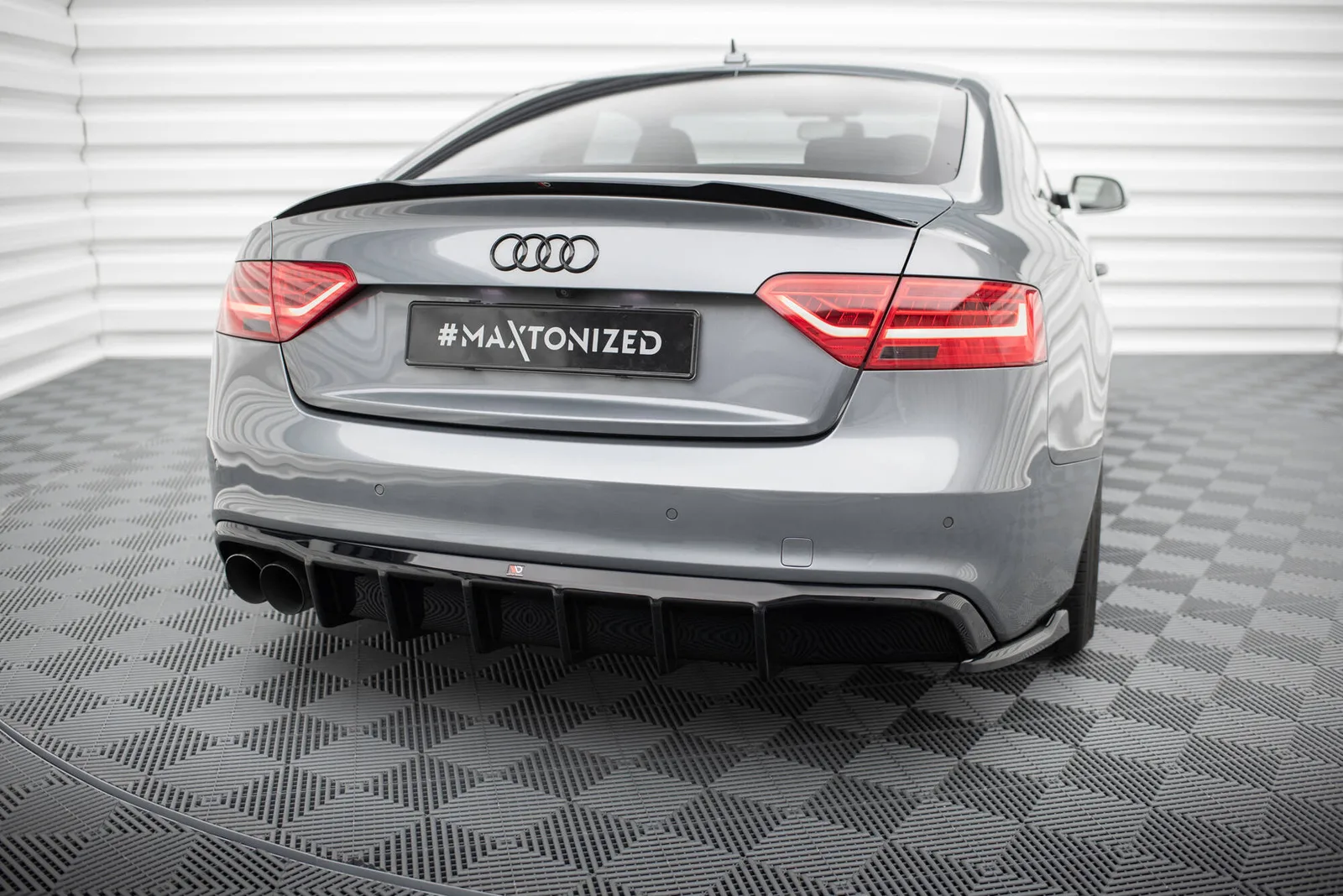 Задня накладка Maxton Audi S5 / A5 S-Line 8T Facelift (Wersja z podwójnym Вихлопem z jednej strony) - фото My Tuning Lab