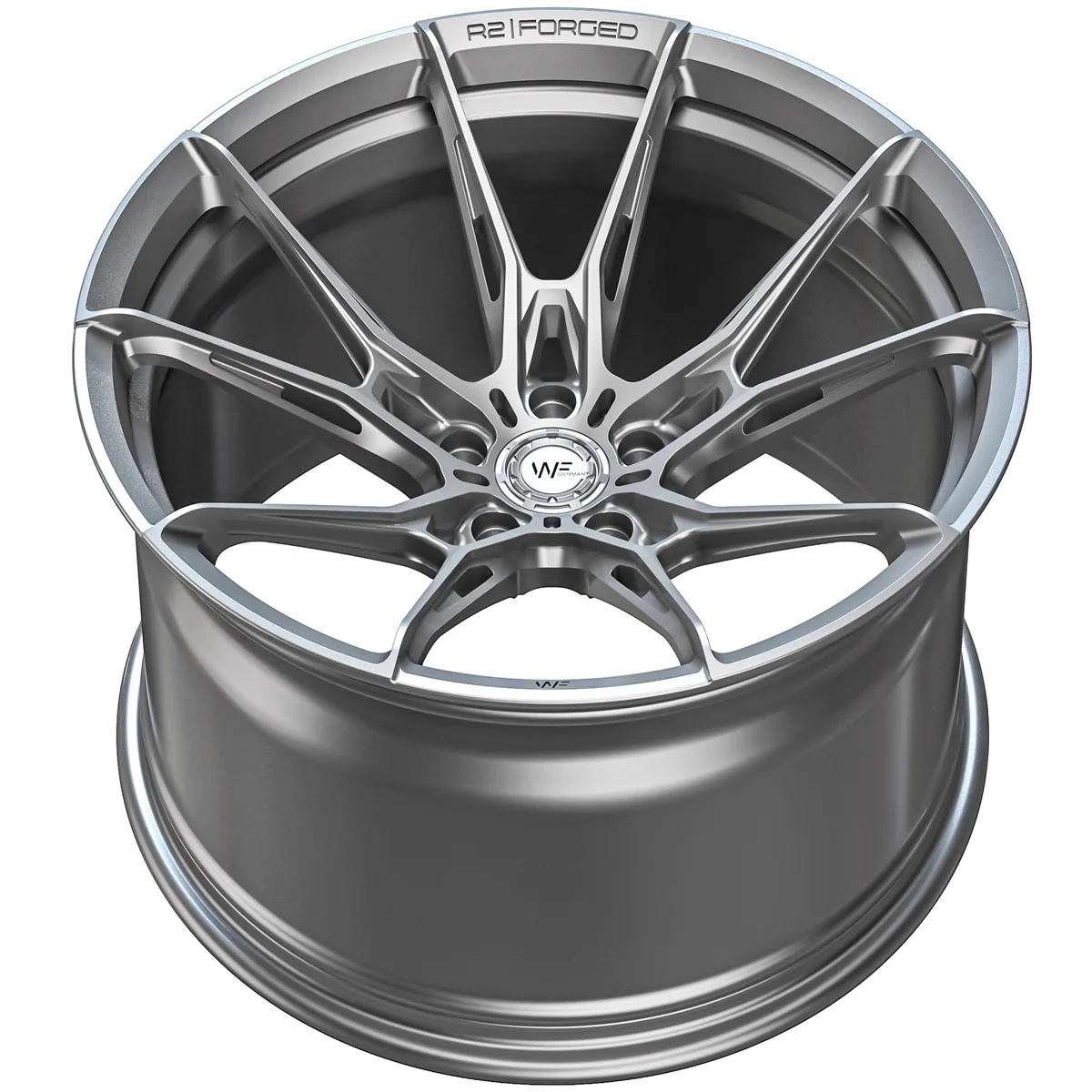 Легкосплавний диск 19" Wheelforce RACE.TWO 19x9,5 ET20 5x112 Frozen срібний - фото My Tuning Lab