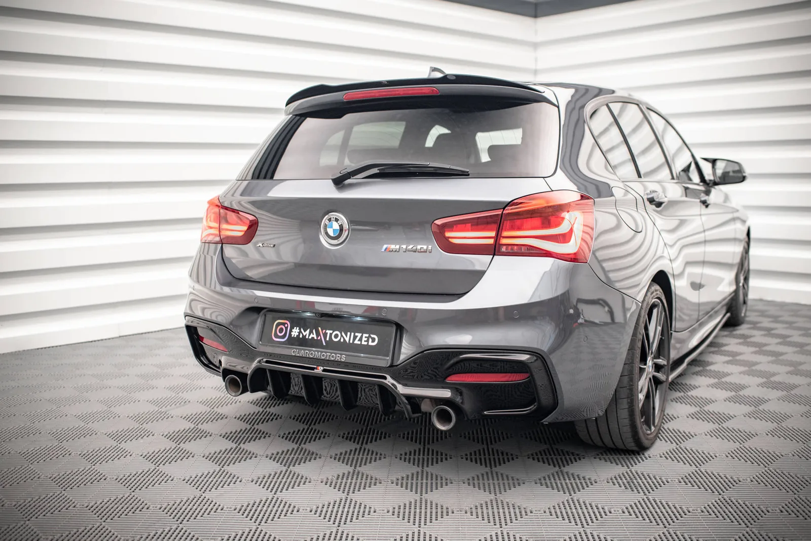 Дифузор Maxton Design Задня накладка Bmw 1 F20/ F21 Facelift M-Power - фото My Tuning Lab