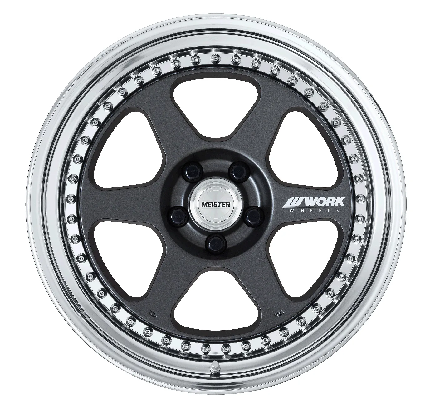 Легкосплавний диск 18" Work Wheels Meister L1-3P 18x15 BLANK матовий графіт (MGM) - фото My Tuning Lab