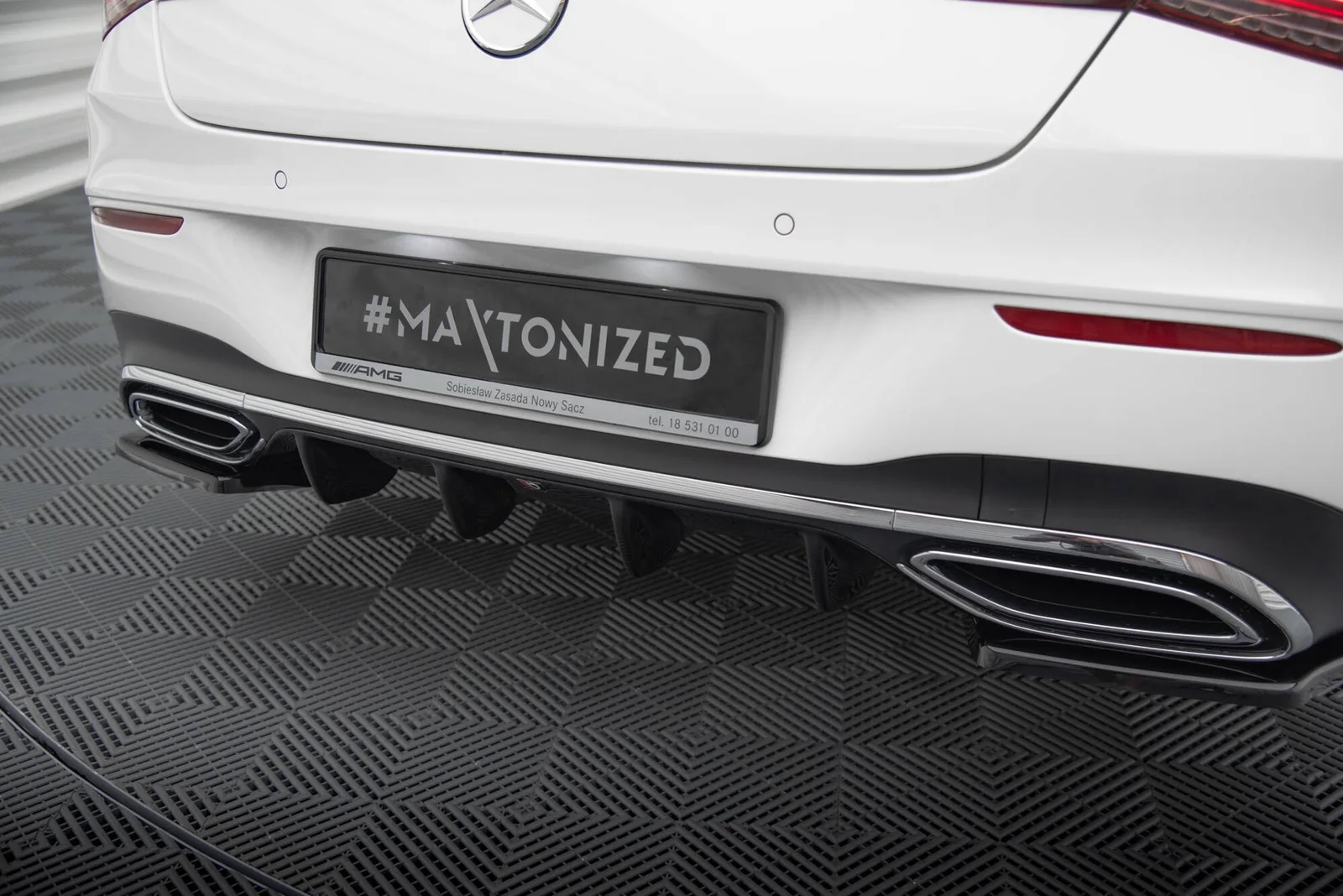 Задня накладка Maxton Mercedes-Benz CLA AMG-Line X118 - фото My Tuning Lab