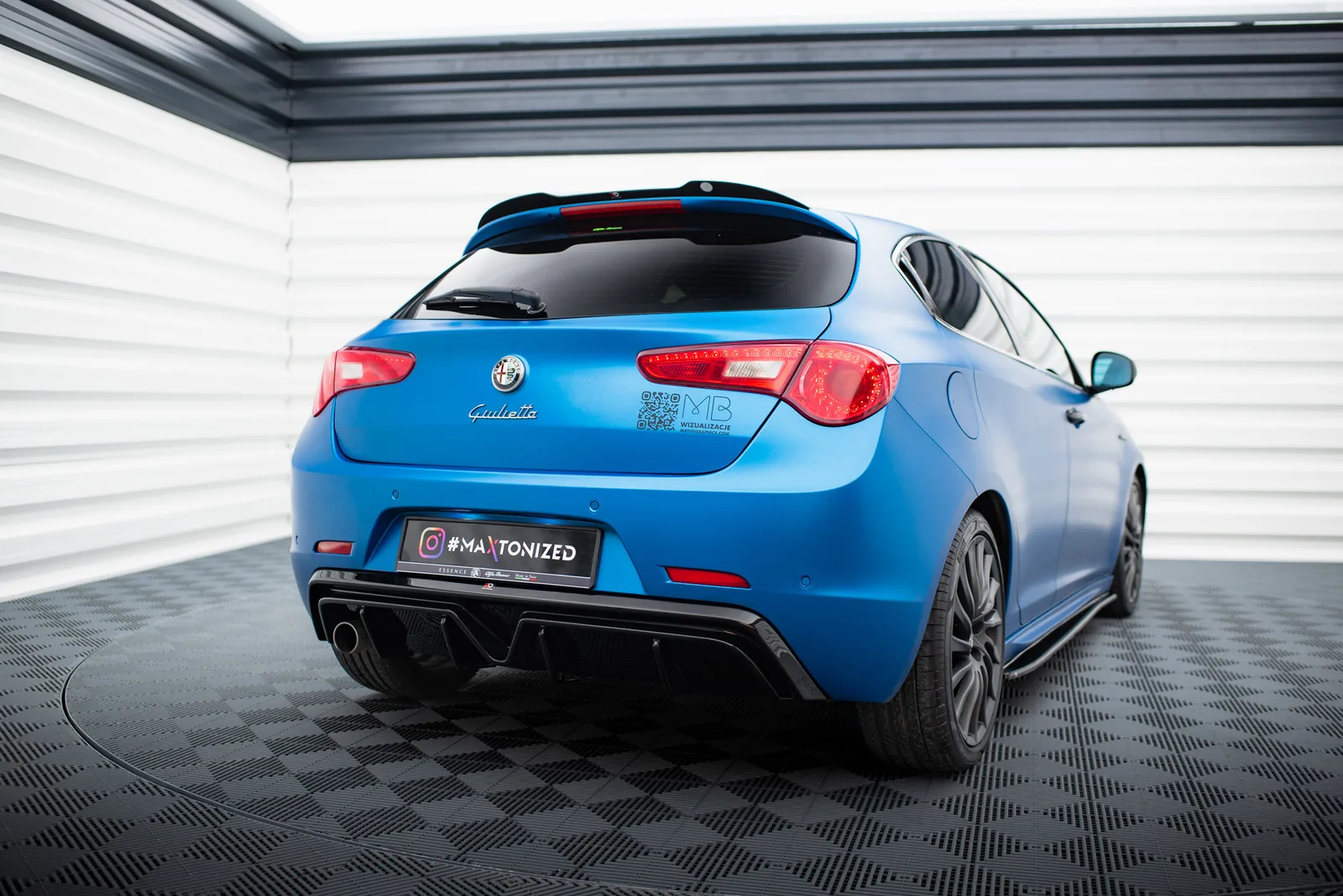 Задня накладка Maxton Alfa Romeo Giulietta (Wersja z Вихлопem z jednej strony) - фото My Tuning Lab