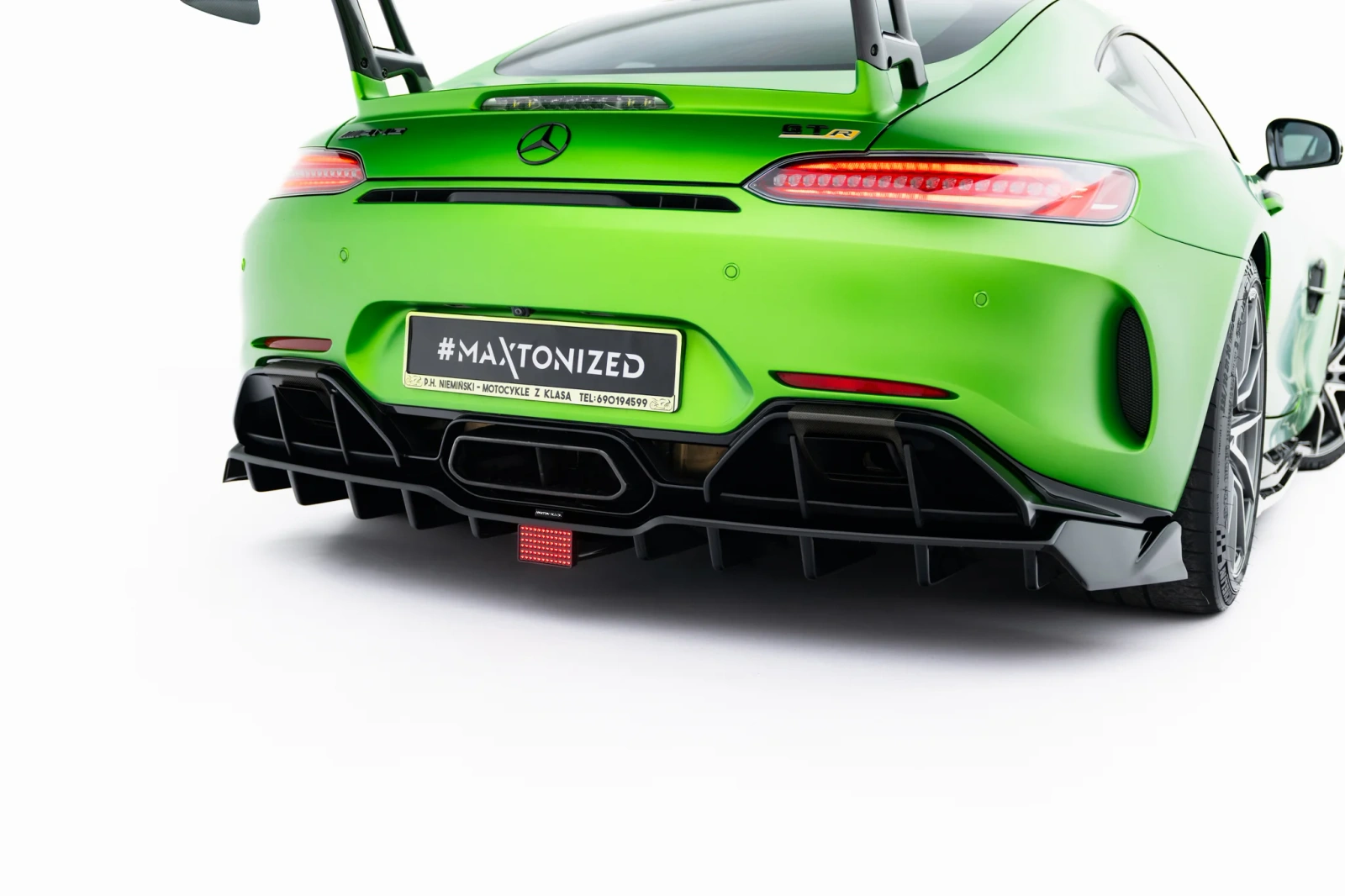 Задній сплітер (Z Dyfuzorem) + LED Maxton Mercedes-AMG GT R C190 Facelift - фото My Tuning Lab