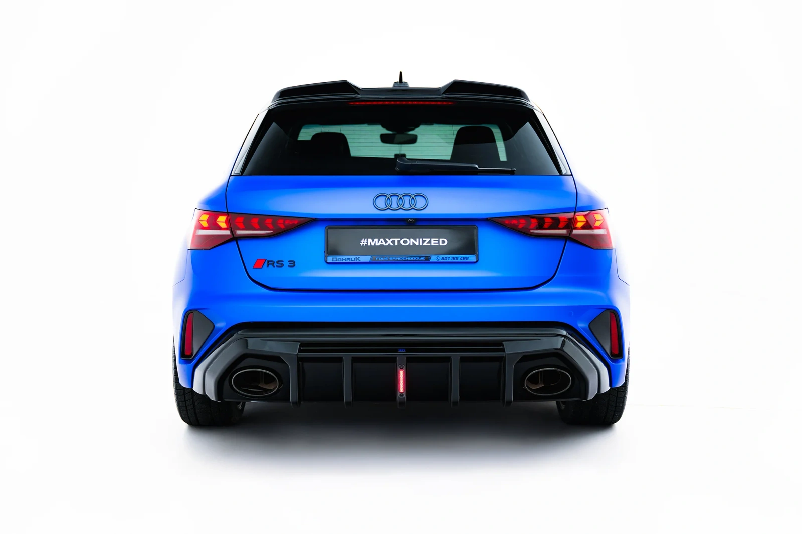 Задня накладка Maxton Audi RS3 Sportback / Sedan 8Y Facelift (Wersja ze światłem LED) - фото My Tuning Lab