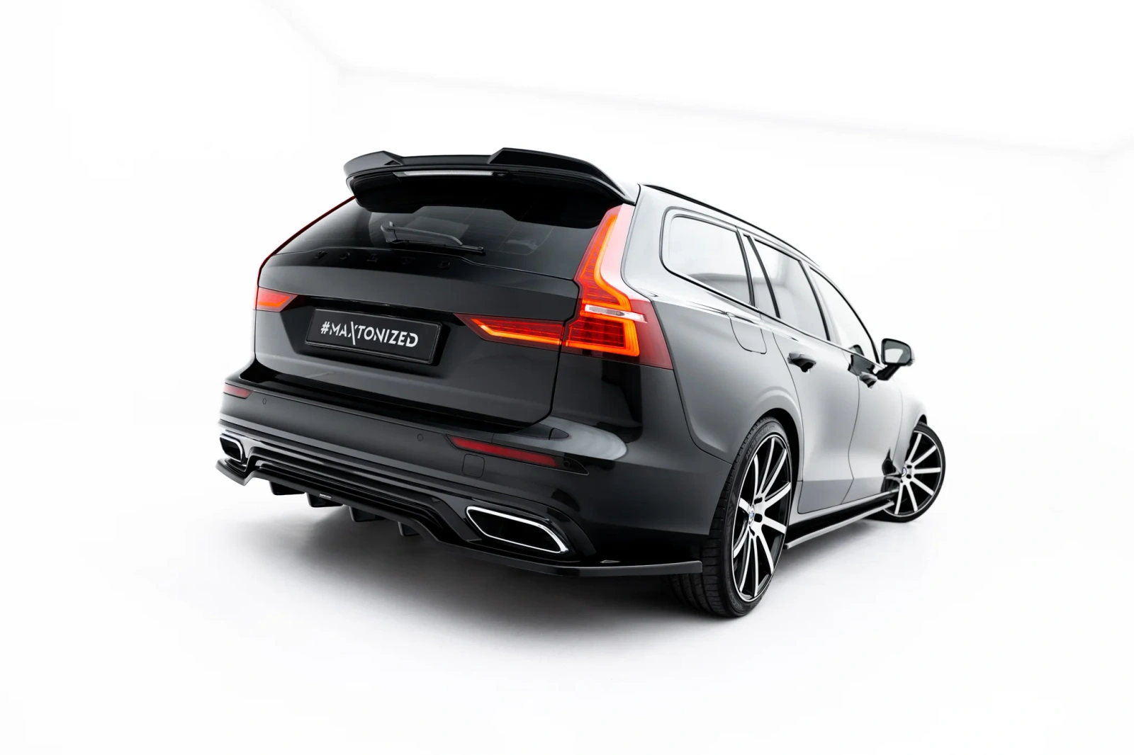 Задній сплітер (Z Dyfuzorem) Maxton Volvo S60/V60 R-Design Mk3 - фото My Tuning Lab