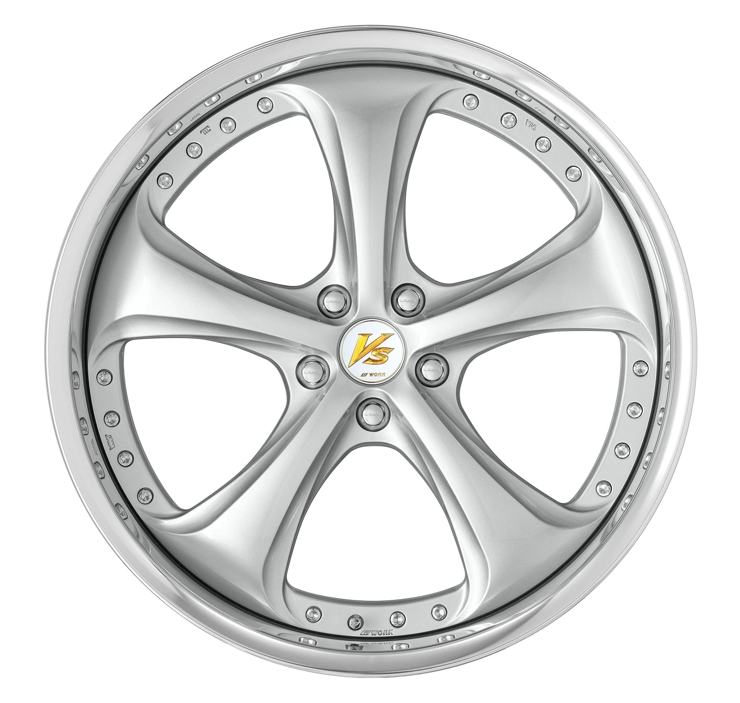 Легкосплавний диск 21" Work Wheels VS KF# 21x8 BLANK Light Gray срібний (LGS) - фото My Tuning Lab