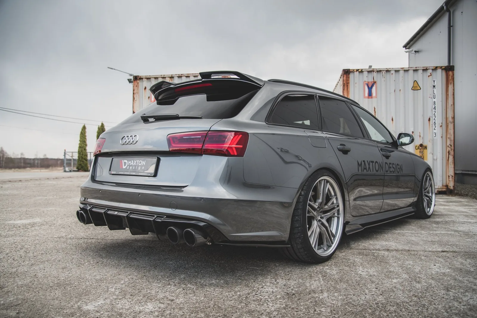 Задня накладка V.1 Maxton Audi S6 C7 Facelift - фото My Tuning Lab