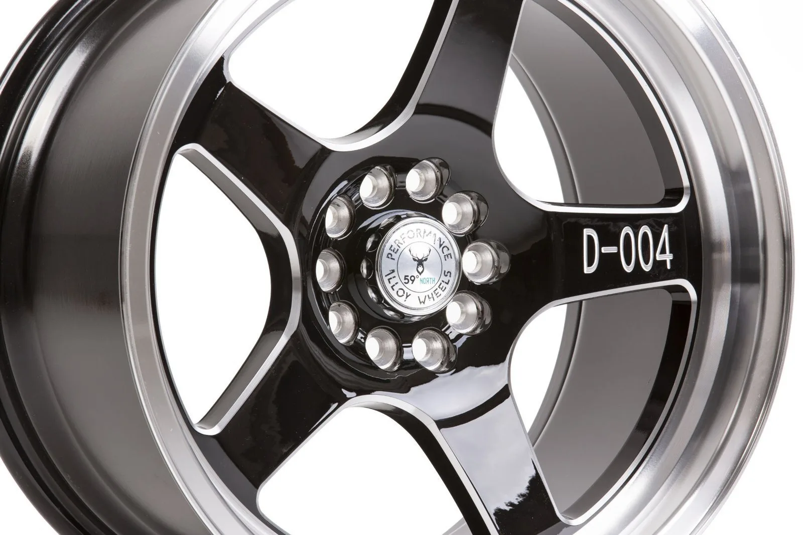Легкосплавний диск 18" 59 North Wheels D-004 18x9,75 ET-5 5x114,3/120 глянцевий чорний / полірований - фото My Tuning Lab
