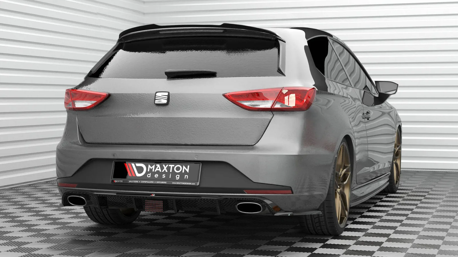 Спойлер V.2 Maxton Seat Leon Cupra Sportstourer Mk3 Facelift - фото My Tuning Lab