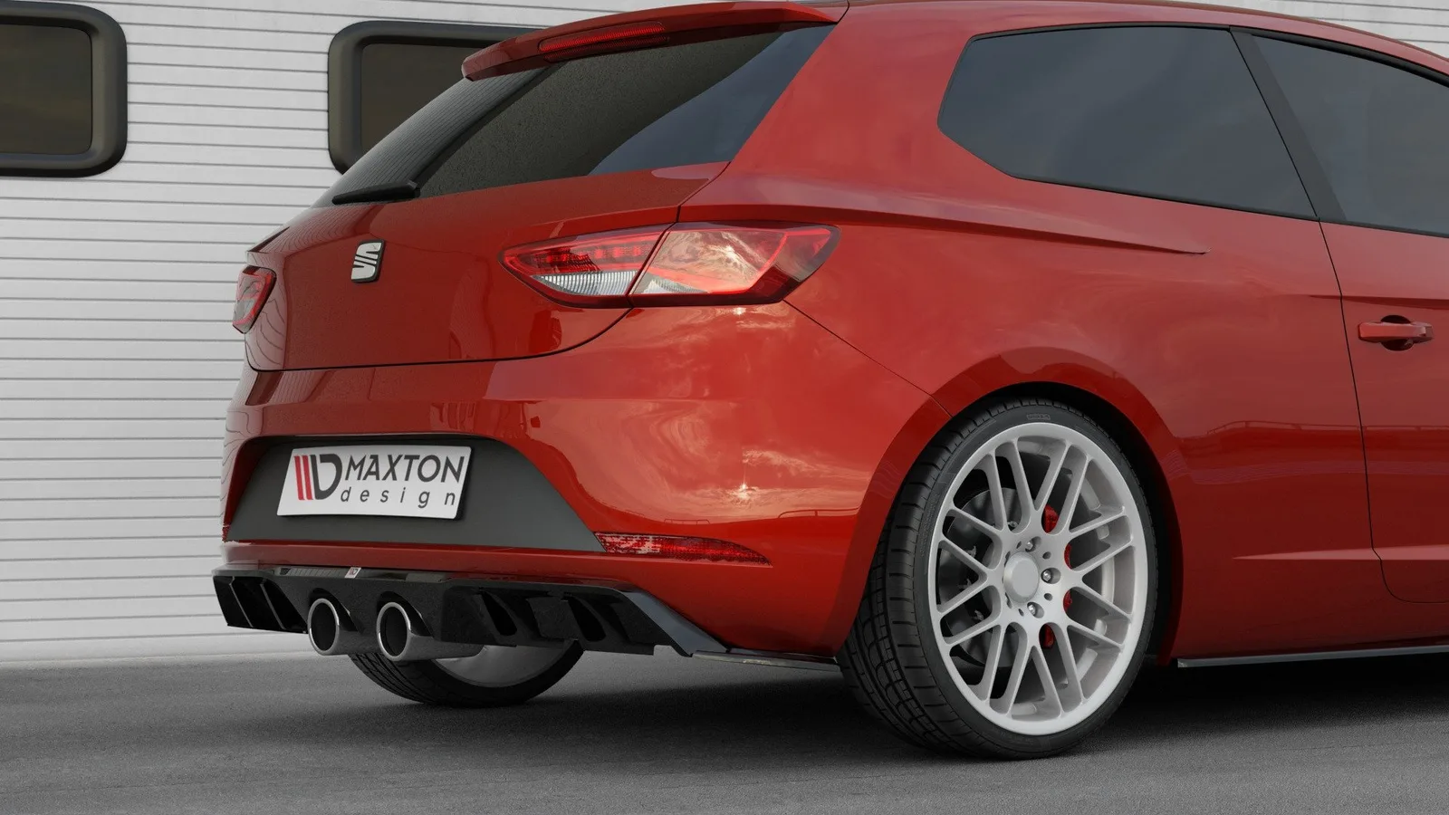 Задня накладка V.2 Seat Leon Maxton Cupra Mk3 FL Hatchback - фото My Tuning Lab