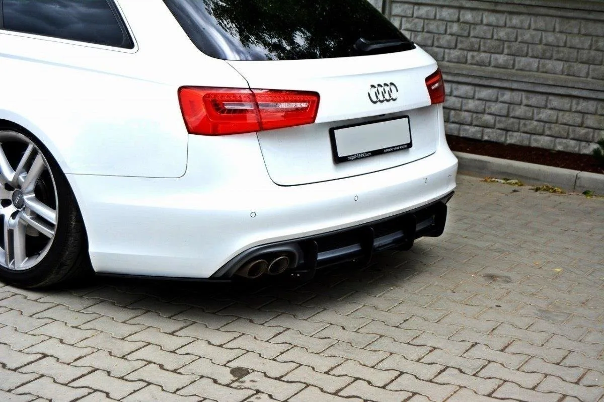 Задній дифузор i Задні сплітери Boczne Maxton Audi A6 S-Line C7 (Вихлоп 1x2) - фото My Tuning Lab