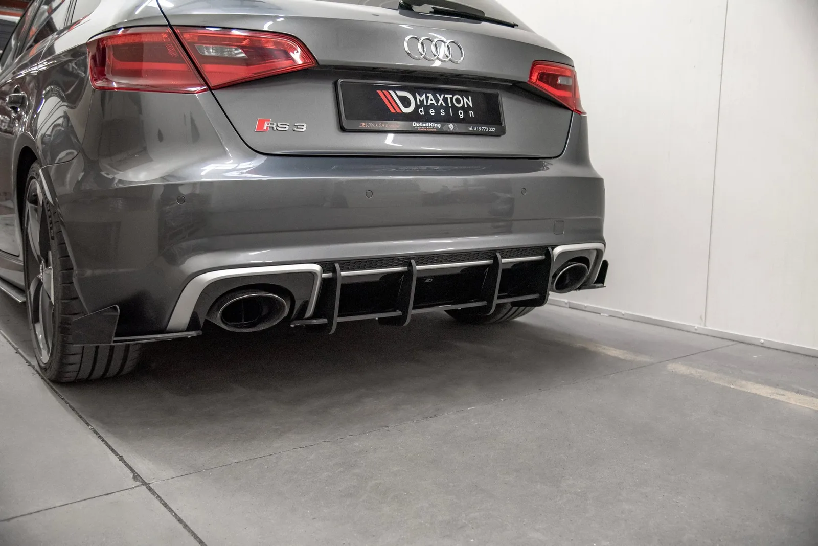Задній дифузор Street Pro V.1 Maxton Audi RS3 8V Sportback - фото My Tuning Lab